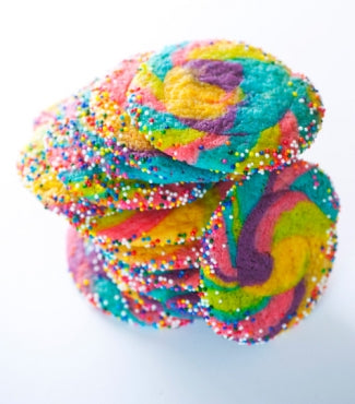 Fairy Bread Rainbow Cookies