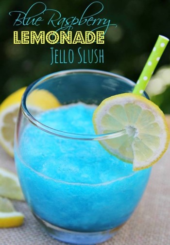 How to make a blue raspberry vodka jelly slush drink