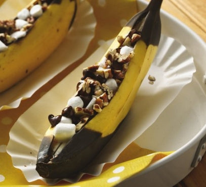 Chocolate Marshmallow Banana Boats