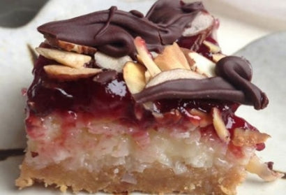 Raspberry and Coconut Bars