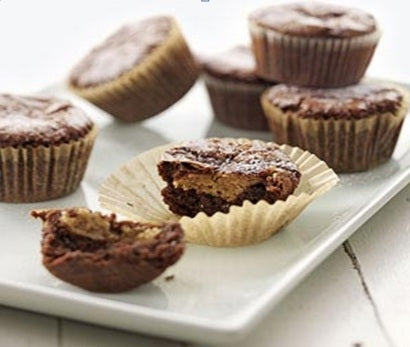 How to make cookie centered brownie cupcakes