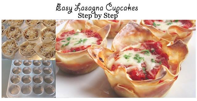 How to make easy lasagna cupcakes