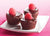 Brownie Bites Topped With Ganache And Raspberries