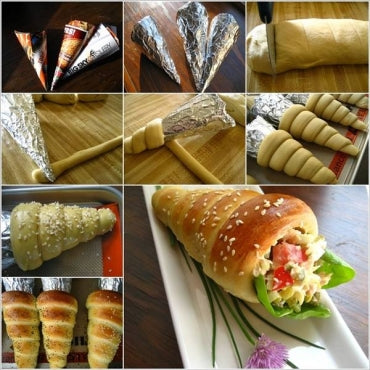 Delicious DIY Bread cones