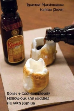 How to make marshmallow and kahlua shots