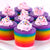 Mini Rainbow Cakes