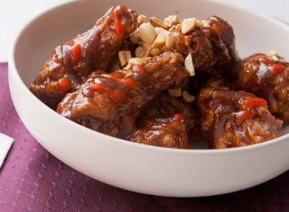 Spicy Peanut Butter Chicken Wings