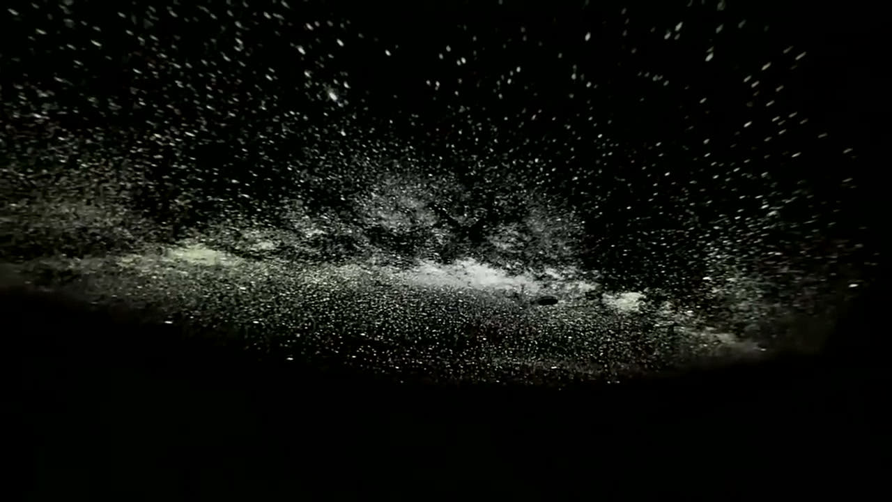 Wide Milky Way projection across a room