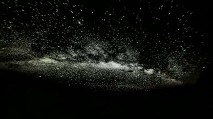 Wide Milky Way projection across a room