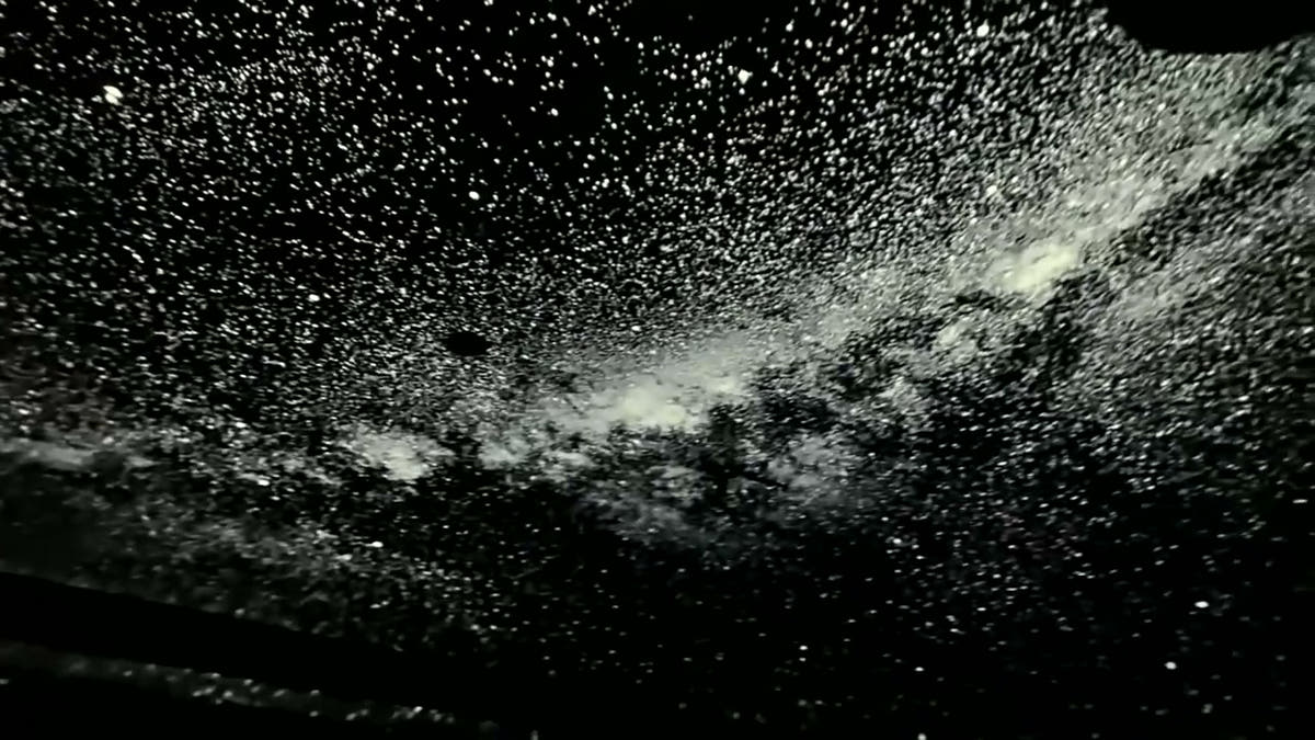 Galaxy Glow Starlight Projector - Milky Way across a bedroom ceiling