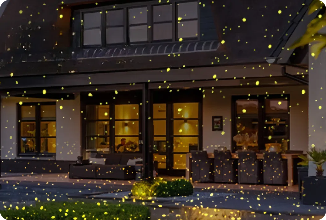 Yellow Firefly Garden Laser Light — Moving Outdoor Projector — view 6