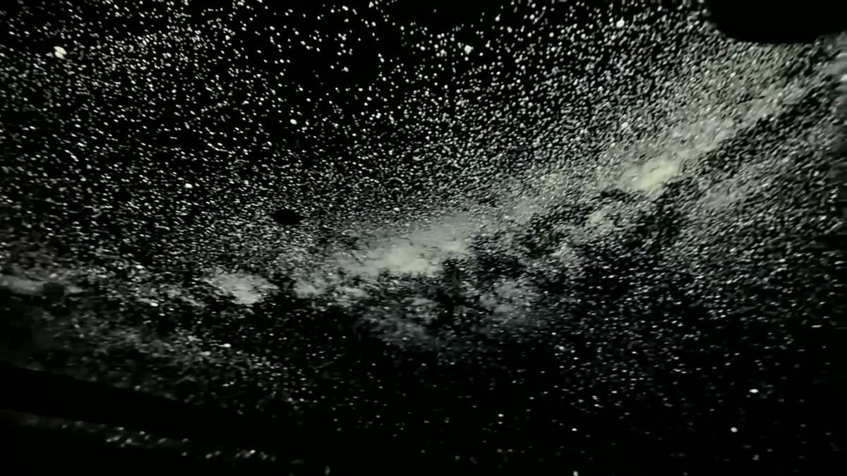 Stars projected over a dark room