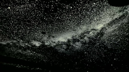 Stars projected over a dark room