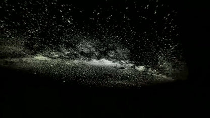 Soft glowing galaxy projection