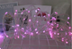 80 Pink LED Battery String Lights