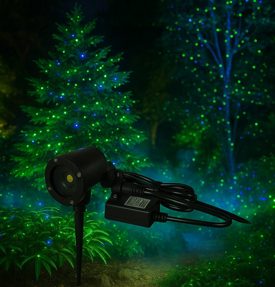 HighBright™ Professional Garden Laser Light — Blue & Green - view 8