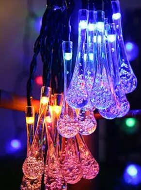 Multi Colour Solar Powered Rain Bubble Lights — view 1