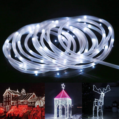 Solar Powered White Led Rope Light — view 5