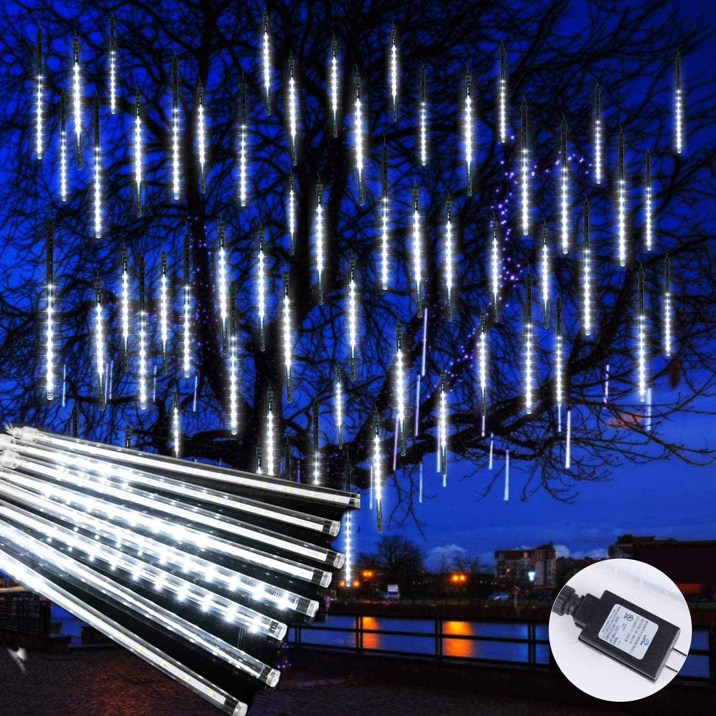 Solar-powered Falling Rain Drop Lights [Gen 3.0] — view 1