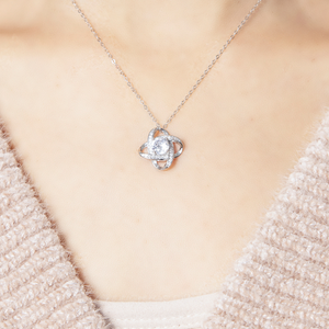 Gift Daughters | I LOVE YOU | 925 SILVER LOVE KNOT NECKLACE