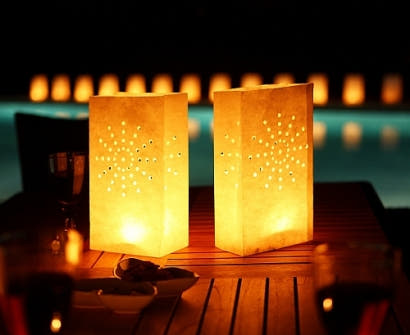 Beautiful Candle Bag Lanterns (10pcs) — view 1