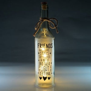 Friends light up star bottle