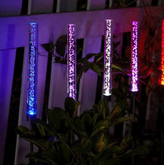 2 Solar-Powered LED Color Changing Hightbright™ Bubble Lights — view 5