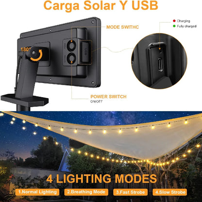 Festoon Outdoor Solar String Lights (2023 GEN 3.0) — view 2