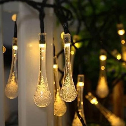Warm White Solar Powered Rain Bubble Lights — view 2