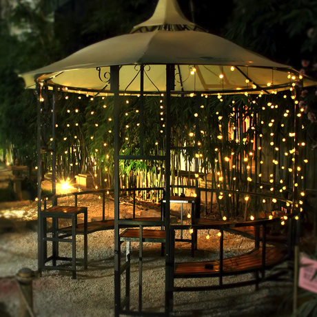 Solar Powered Crystal Ball Fairy String Lights — view 7